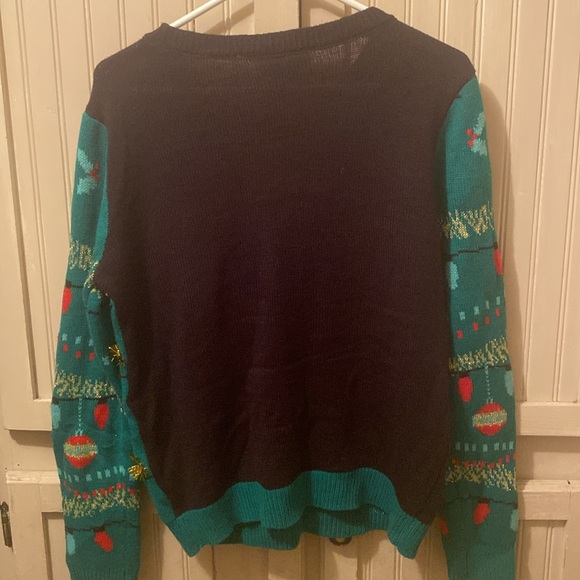 No boundaries ugly Christmas sweater women’s size large holiday - Picture 3 of 3